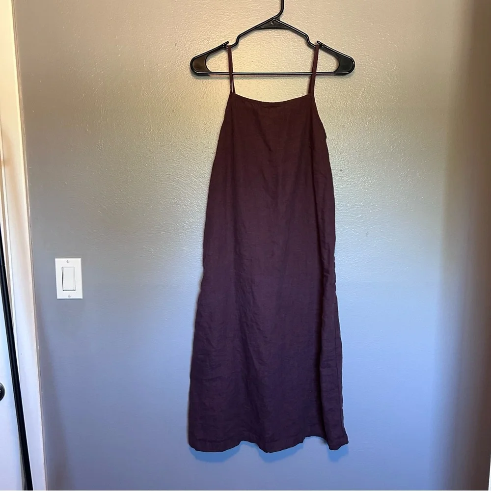 Linenfox Purple Midi Dress - Picture 4 of 5